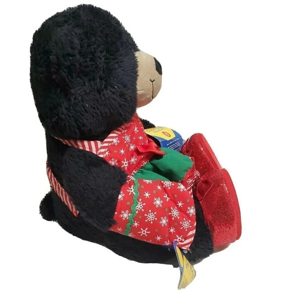 Build A Bear Black Bear Christmas Apron Mittens Holiday Gift Baking - Picture 4 of 4